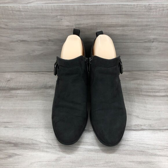 Franco Sarto Ankle Boots Women's 6.5 Halle II Gray Faux Suede Booties - Picture 6 of 12